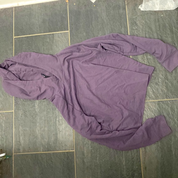 MPG size small petite cropped purple hoodie workout - Picture 1 of 7
